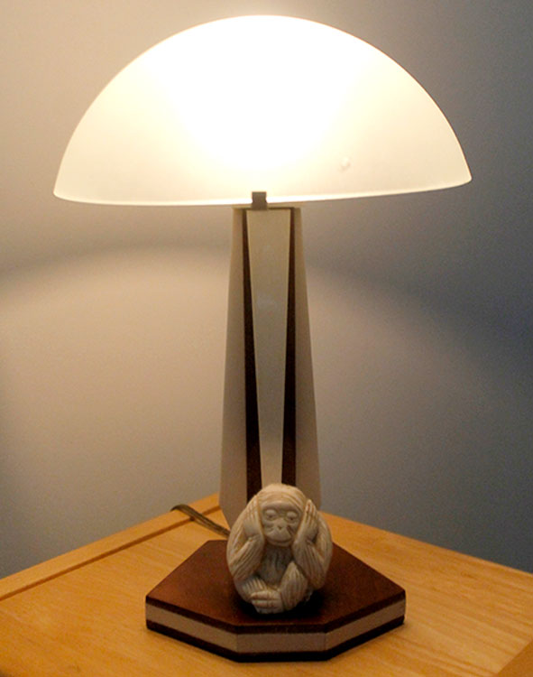 Antique Lamp Item #04 - Monkey Lamp