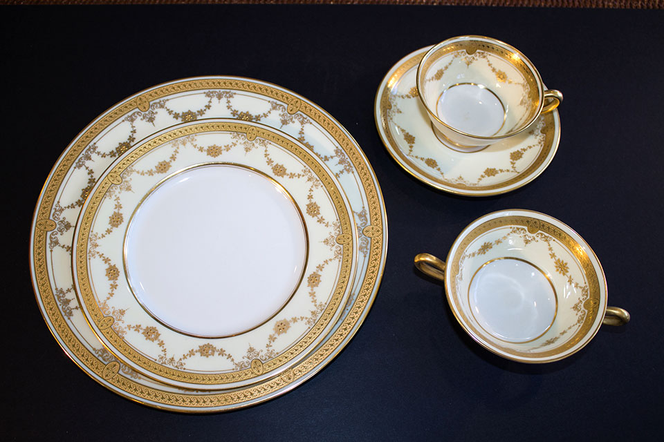 Item #01 - Lenox Gold China Set