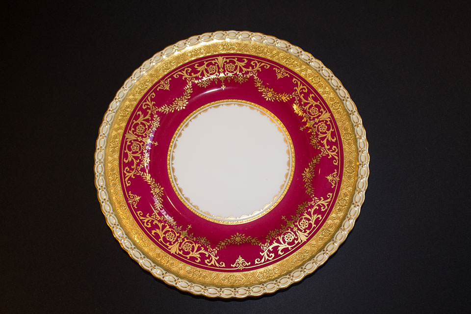 Item #04 - Red and Gold Plates