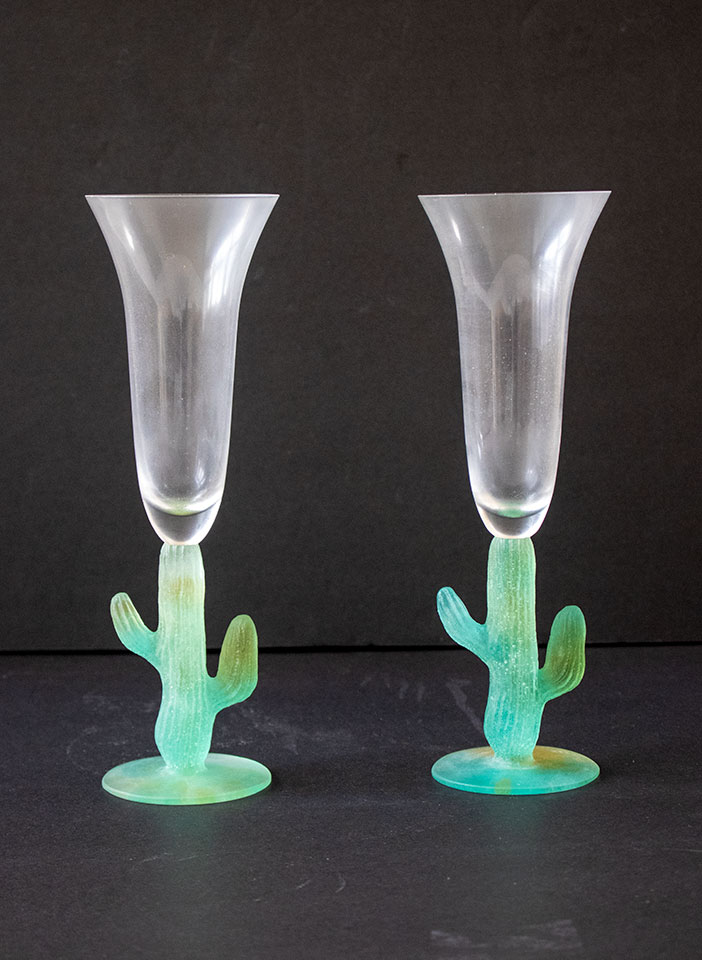 Item #13 Catus Wine Glasses