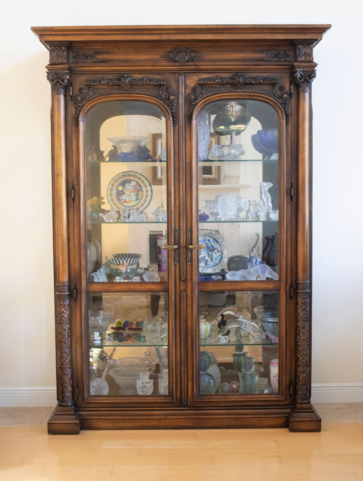 Cabinet With Glass Shelves